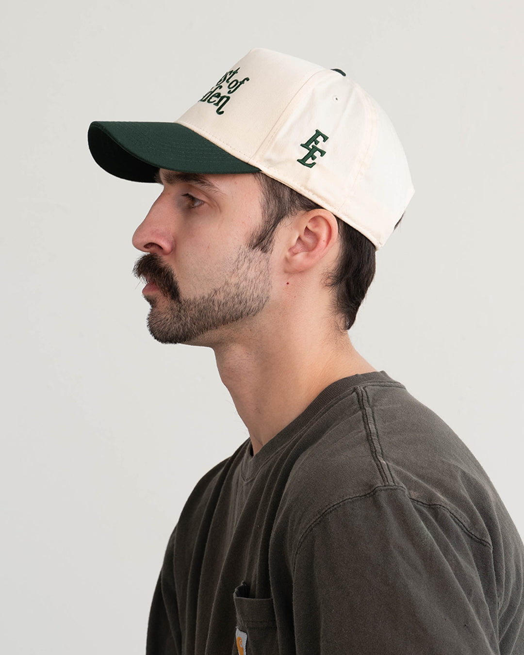 Rookie Hat - Forest Green and Natural